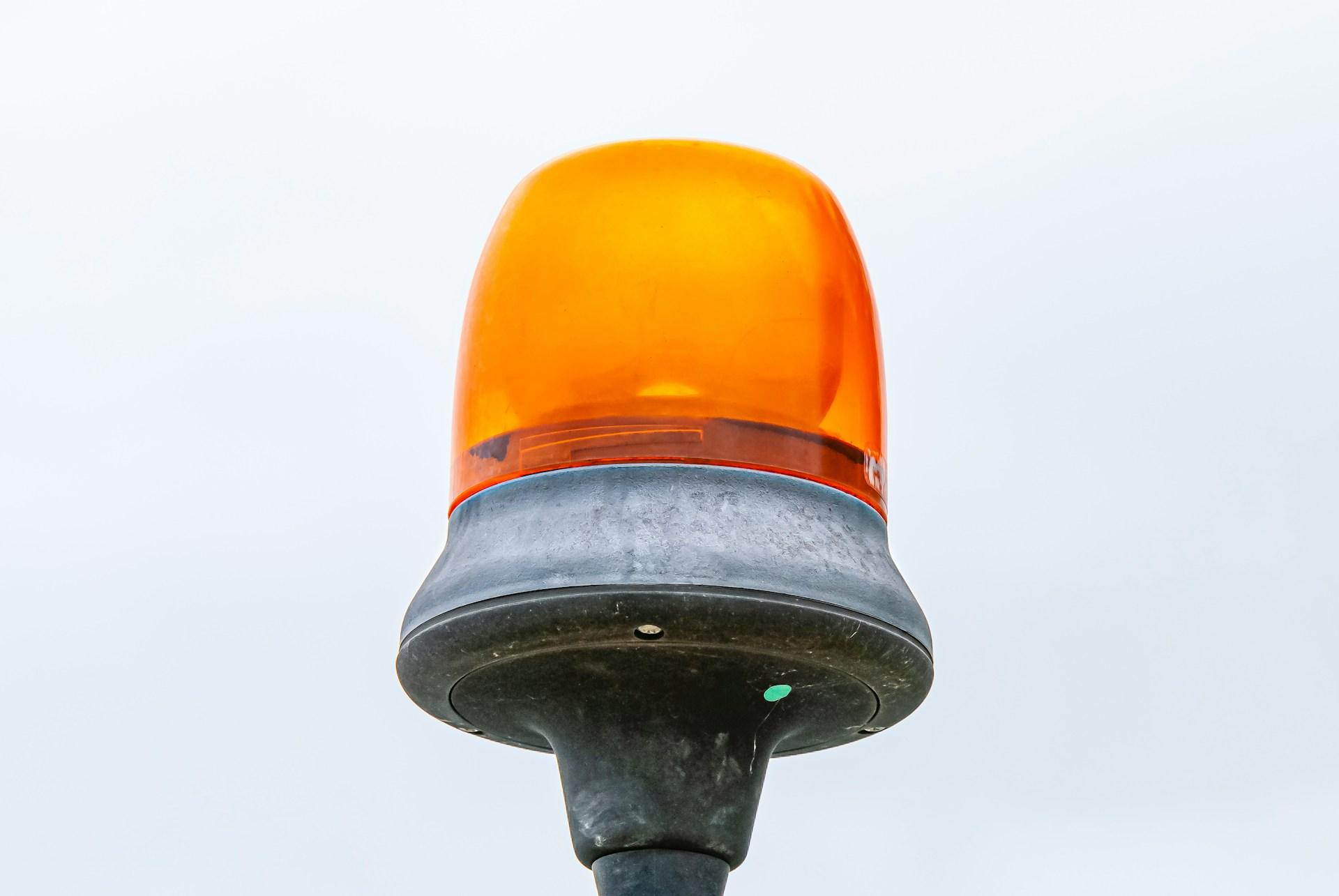 Warnung Alarm Orange Lampe