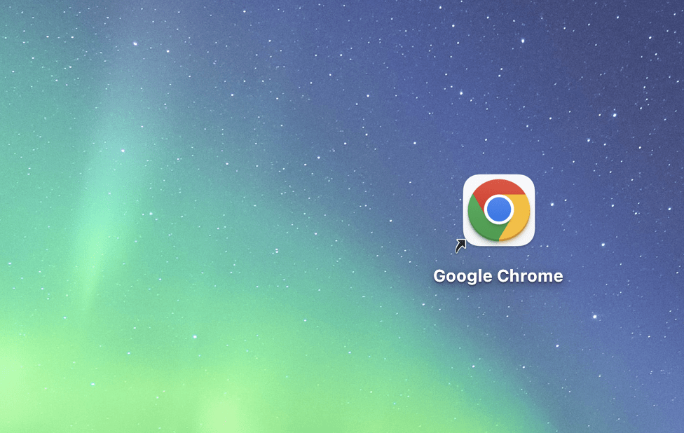 Google Chrome-Verknüpfung auf macOS